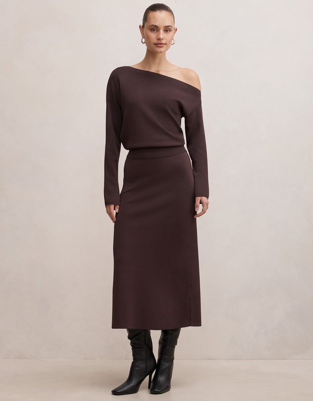 Forever New - Ayva Asymmetrical Knitted Top
