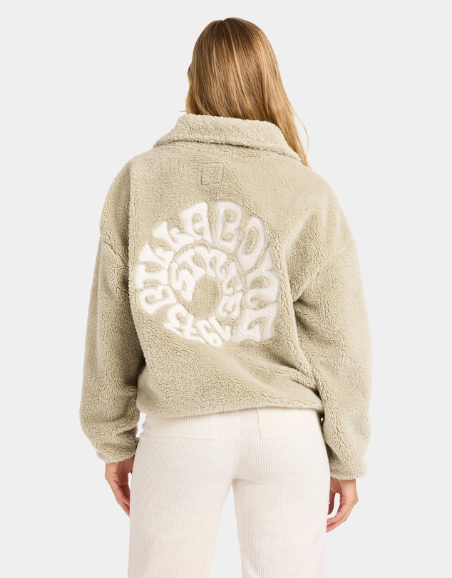 Billabong - Womens Groovin Half Zip Fleece Top