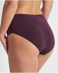 Kayser - 2 Pack Comfort Band Lace Trim Mid Rise