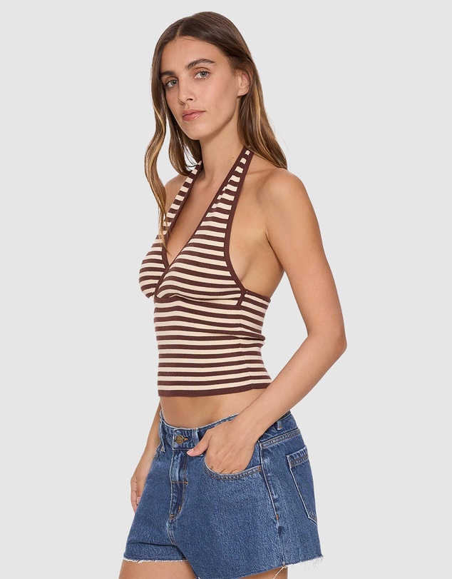 Thrills - Dayna Knit Halter Top