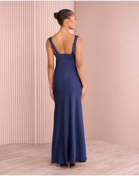 Azzurielle - Ultra Cowl Neck Satin Gown