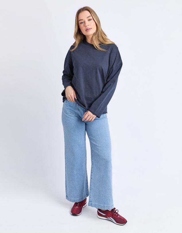 Foxwood - Knock Off Long Sleeve Tee Navy