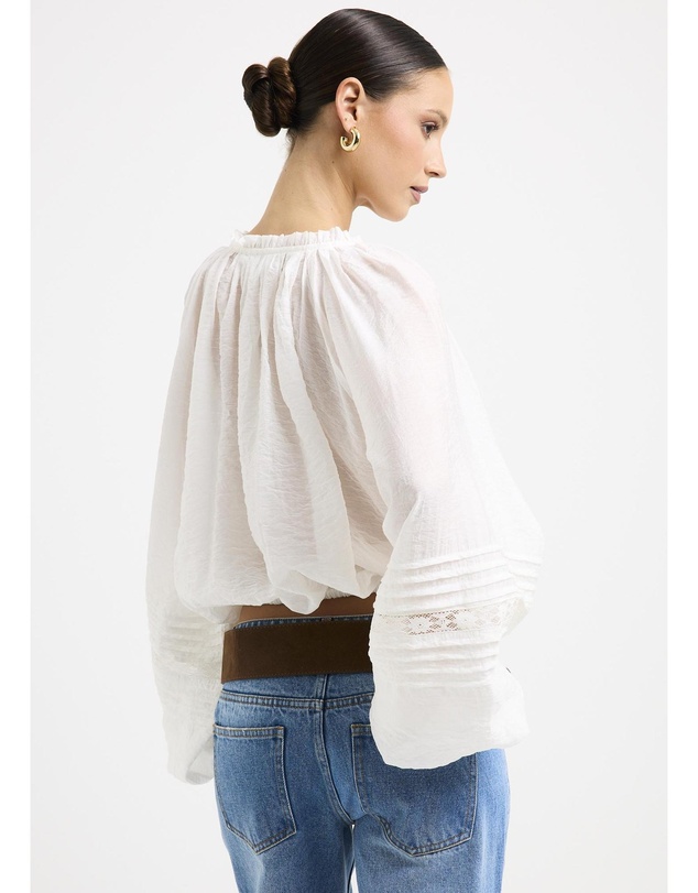 Subtitled - Attina Raglan Gathered Blouse