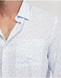Oxford - Holloway Linen Blend Printed Shirt