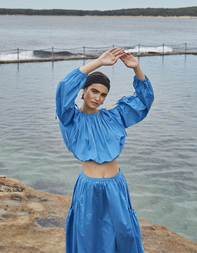 FRIEND of AUDREY - Kehlani Tie Crop Top