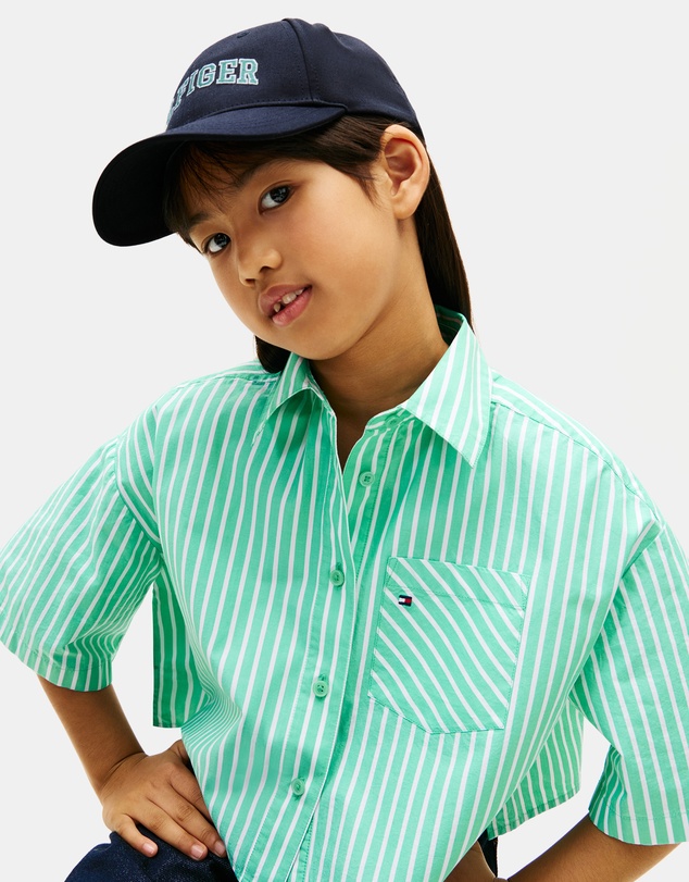 Tommy Hilfiger - Kids' Logo Embroidery Twill Baseball Cap - Kids