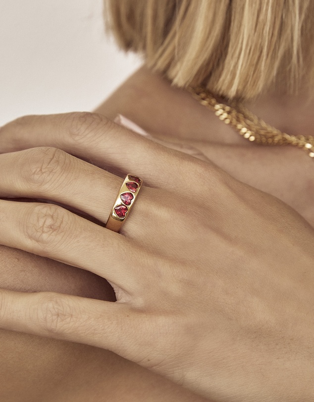 Arms Of Eve - J'adore Gold Ring - Red