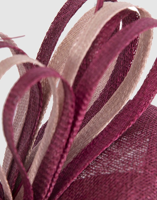 Max Alexander - Pillbox Pink Wine Pillbox Fascinator