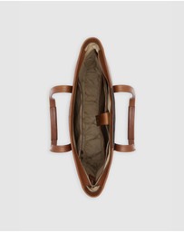 Florence - The Beatrice Matt Brown Leather Tote Work Bag