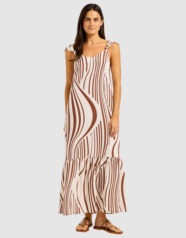 Seafolly - Coastline Tie Back Maxi Dress