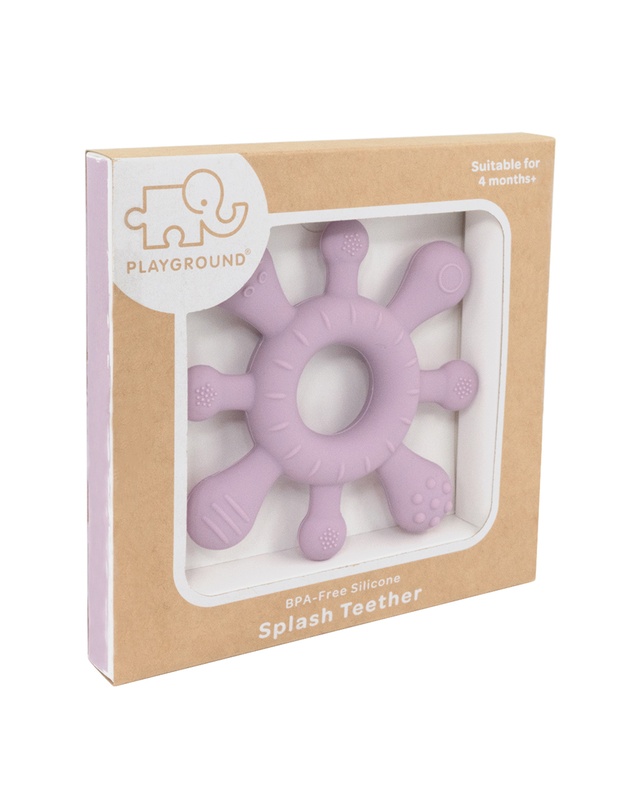 Playground - Silicone Splash Teether - Dusty Mauve