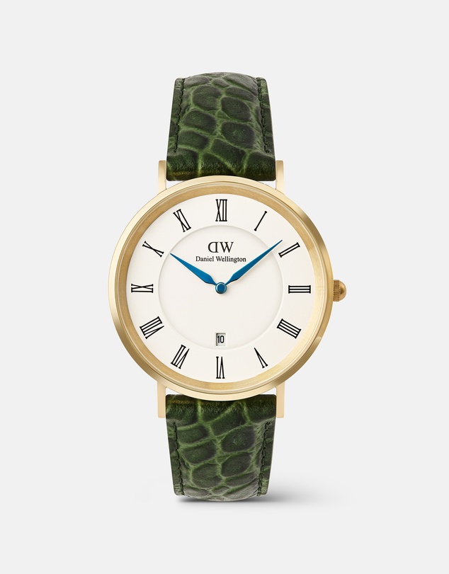 Daniel Wellington - Classic 40mm Roman Numerals Date Croc Belly