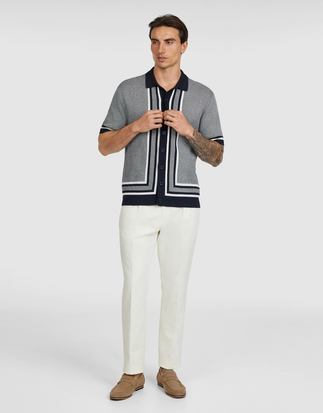 Tarocash - Kian Stripe Knit Shirt