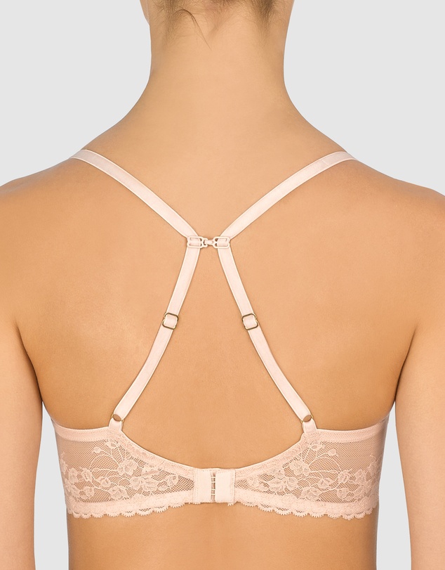 Natori - Cherry Blossom Convertible-to-Racerback Lace Plunge Bra