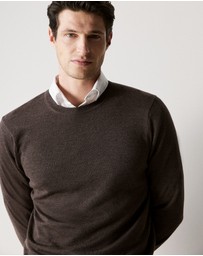 Trenery - Merino Crew in Chocolate