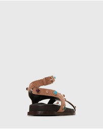 Betts - Malibu Stud Junior Leather Sandals