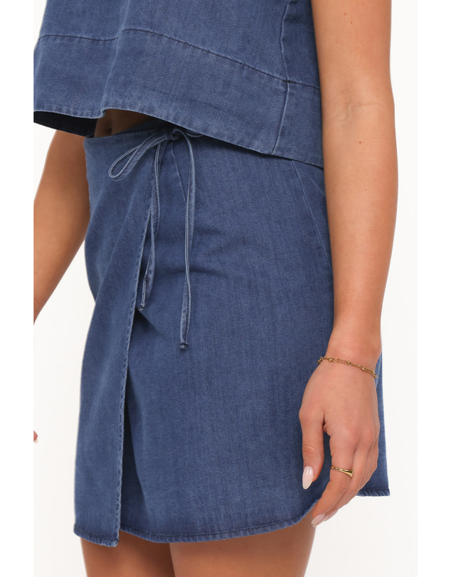 Petal & Pup - Siena Top - Medium Wash Denim