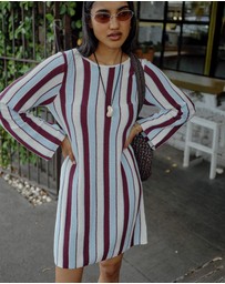 Ceres Life - Chloe Stripe Knit Mini Dress