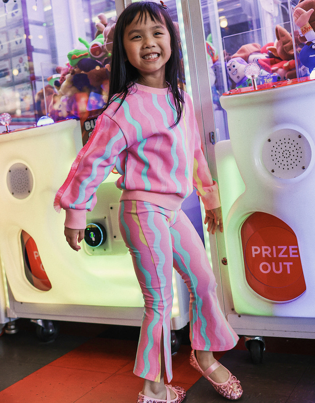 Rock Your Kid - Candy Stripe Bonnie Flare Legging