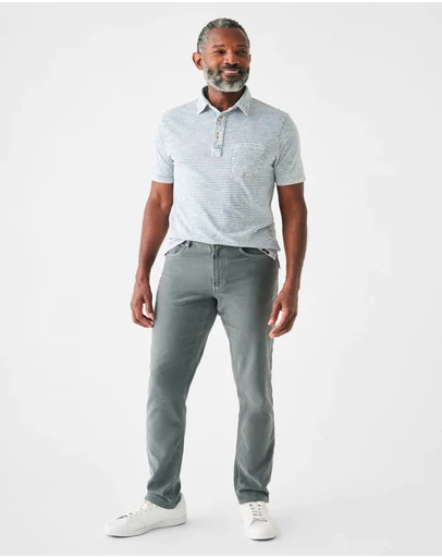 Faherty - Ss Indigo Organic Cotton Polo
