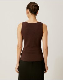 Tussah - V-Neck Knit Top