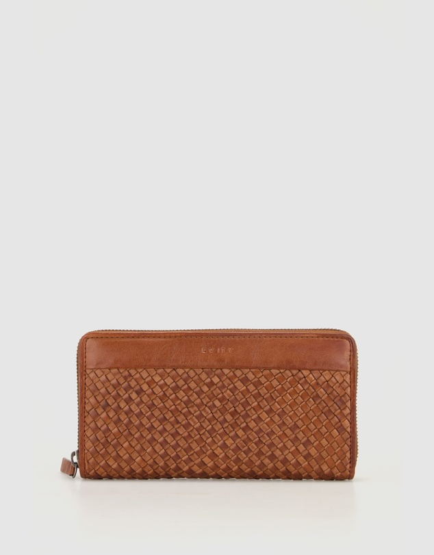 Evity - RFID Palma Leather Zip Wallet