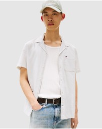 Tommy Jeans - Linen Blend Regular SS Shirt