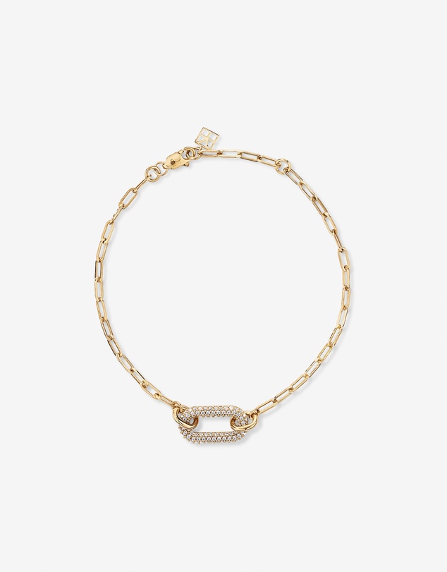 Michael Hill - Luxe Links Bracelet with Cubic Zirconia in 18kt Vermeil