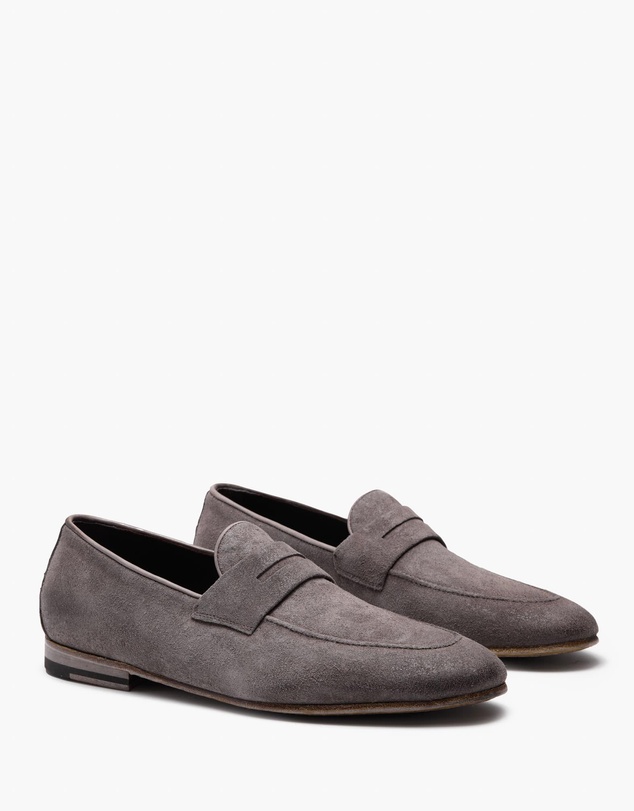 Aquila - D'ORO Collection - Ellis Suede Penny Loafers