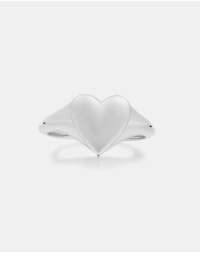 Ania Haie - Silver Love Signet Ring