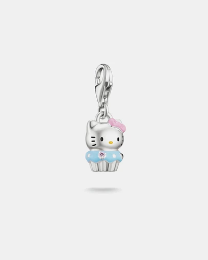 THOMAS SABO - Hello Kitty Muffin Charm, Silver-Plated
