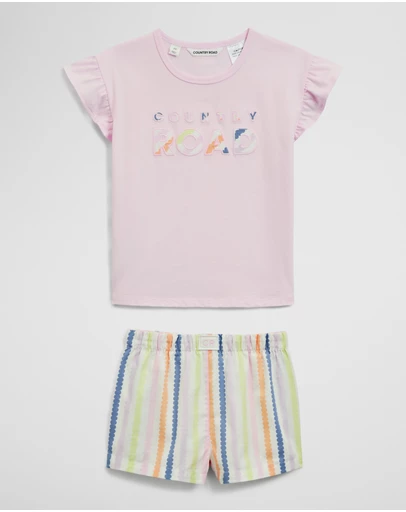 Country Road - Short Sleeve T-shirt Sleep Set