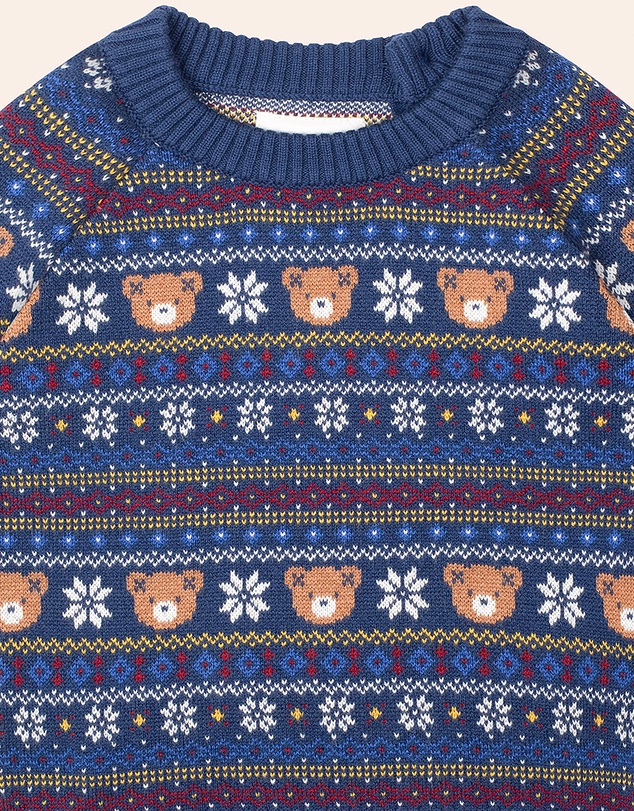 Huxbaby - Apres Ski Fairisle Pullover - ICONIC EXCLUSIVE - Babies-Kids