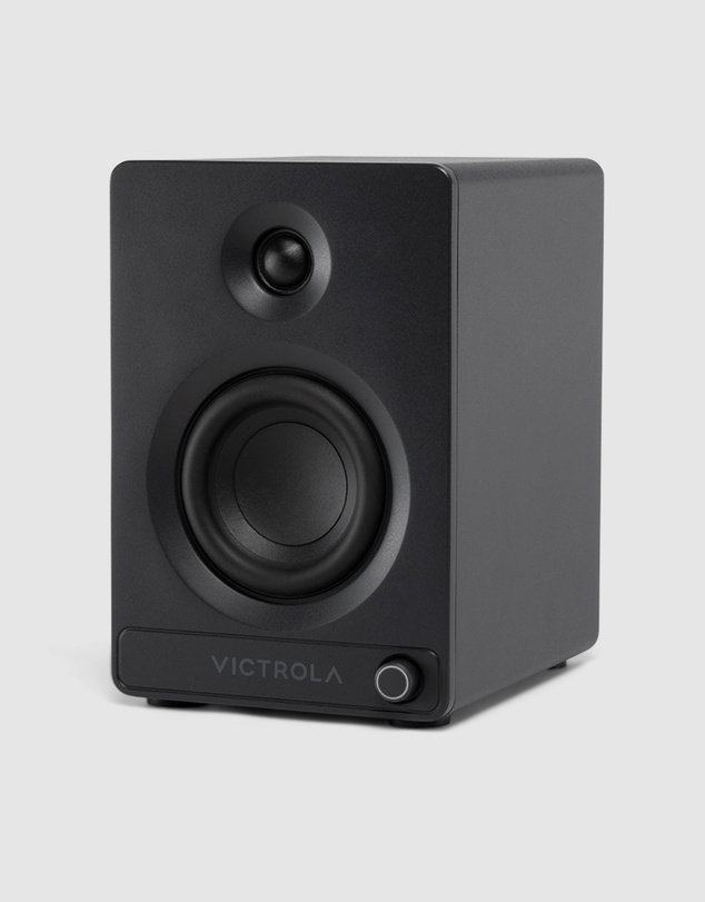 Victrola - Victrola Tempo Bookshelf Speakers - Black