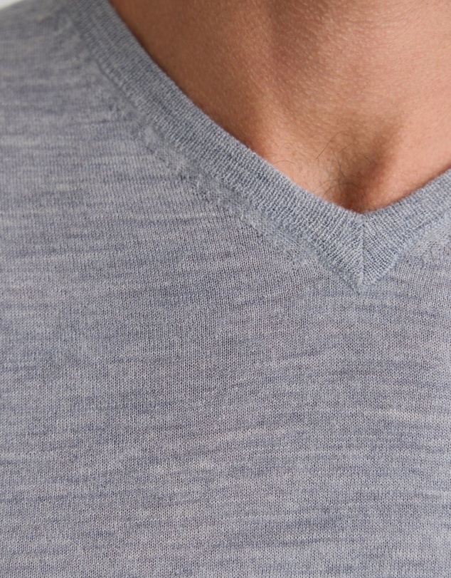 Oxford - Basic V-Neck Pure Wool Pullover