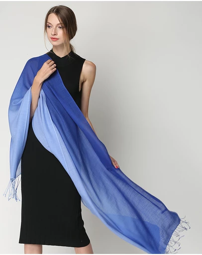 Ozwear Connection Uggs - Ugg 100% Merino Wool Tie Dye Scarf Sky and Blue