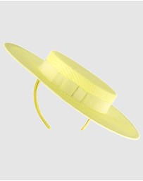 Max Alexander - Fluro Yellow Boater Hat