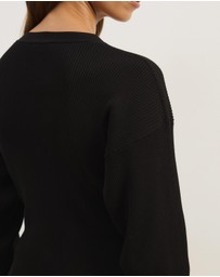 Atmos&Here - Nyla Button Front Knit Cardigan