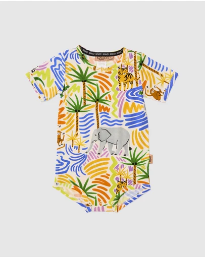 Kip&Co - Savannah Organic Short Sleeve Romper - Babies