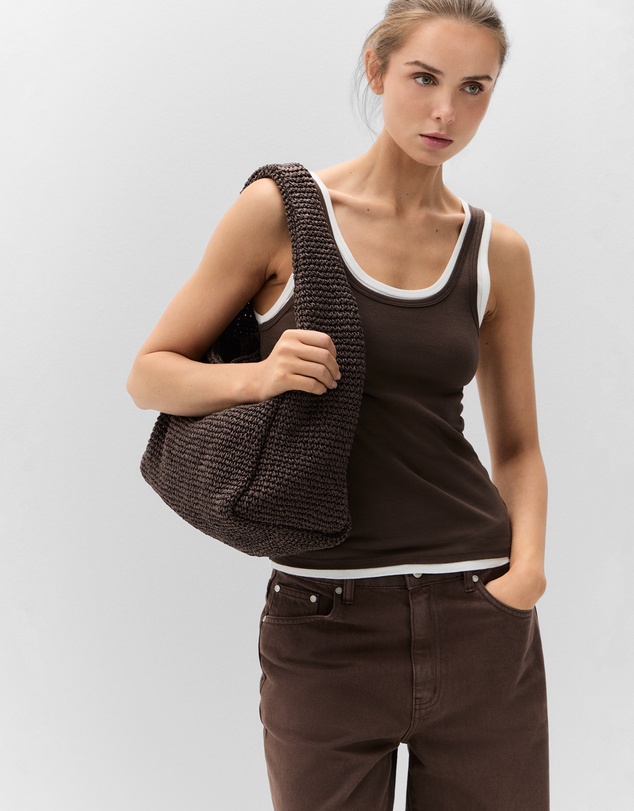 UNISON - Avery Textured Shoulder Bag