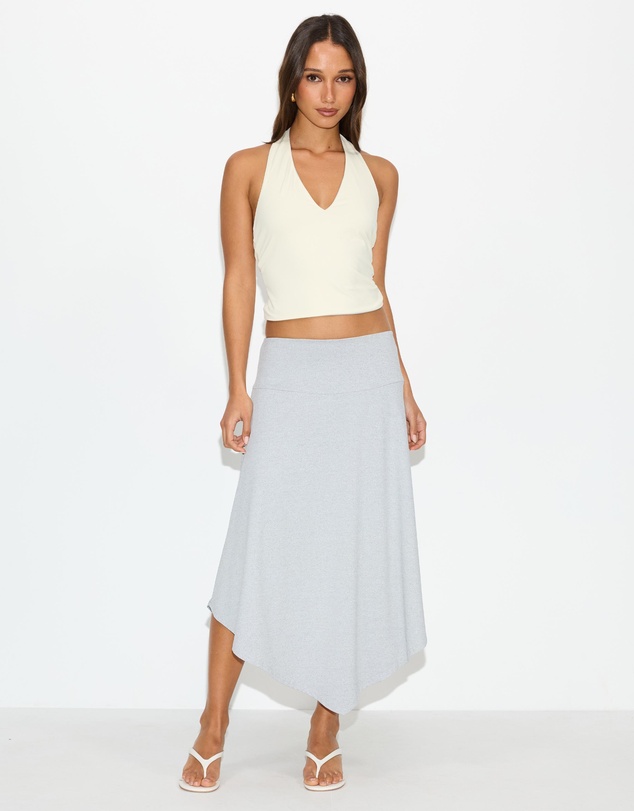 Dazie - Vacay Reversible Jersey Midi Skirt