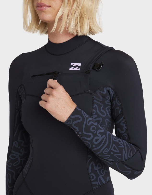 Billabong - Womens 3/2mm Synergy Natural Chest Zip Wetsuit