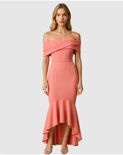 Romance by Honey and Beau - Rome Off Shoulder Maxi