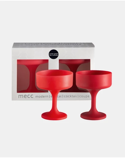 porter green - mecc | silicone unbreakable cocktail glasses