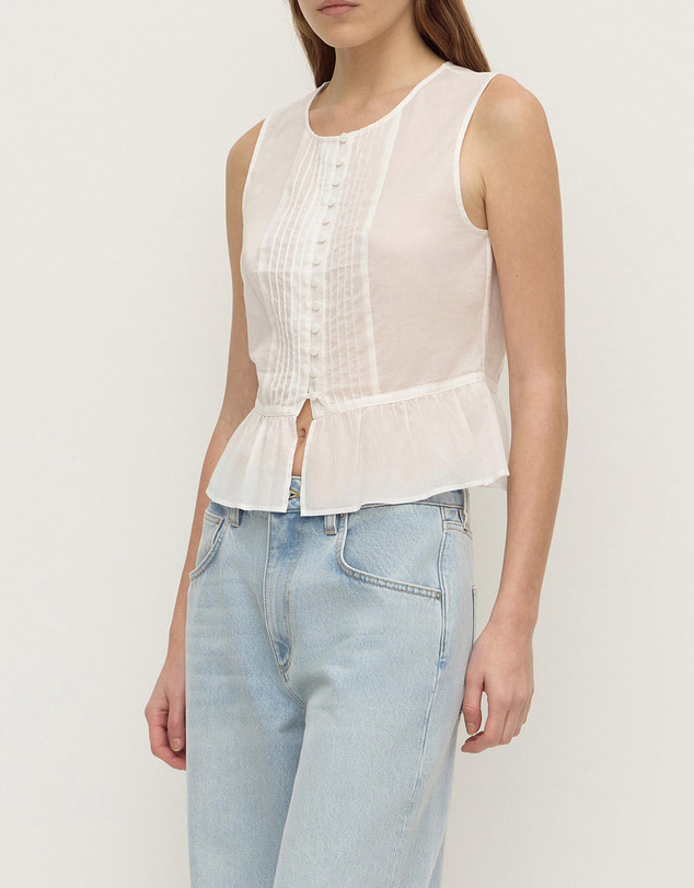 Assembly Label - Quinn Voile Tie Top