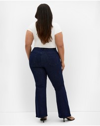City Chic - Harley Fit Carla Flare Leg Short Jean