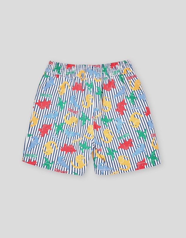 Goldie + Ace - Dino Print Classic Shorts - Babies-Kids