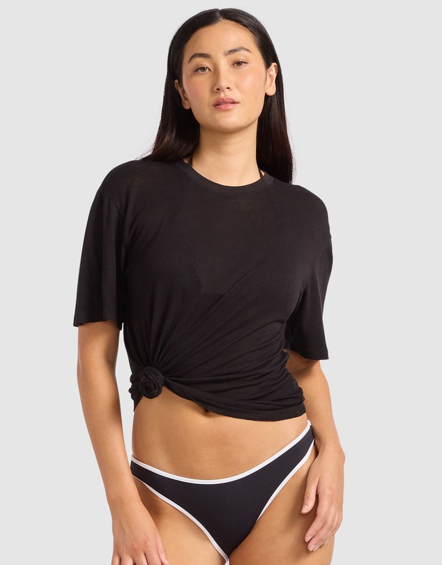 Seafolly - Slub Linen Boyfriend T-Shirt