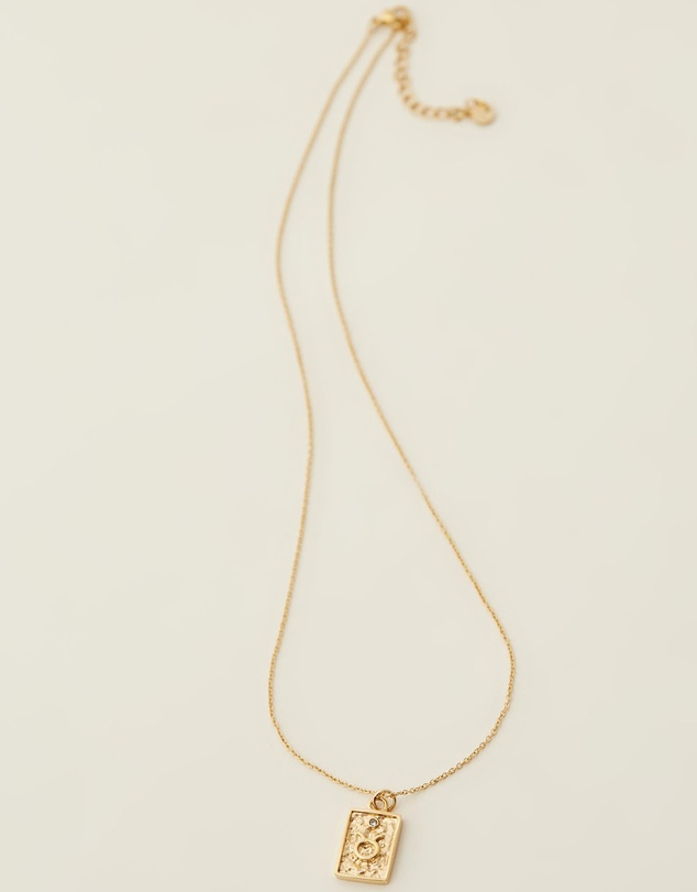 Carly Paiker - Taurus Star Sign Zodiac Tag Necklace