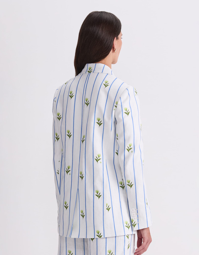 Sportscraft - Hampton Stripe Linen Blazer